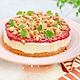 Rabarbercheesecake med vit choklad och lime