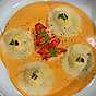 Ravioli med hummerbisque