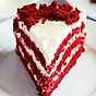 Red velvet cake med frosting