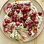 Rostade rädisor med ört ricotta
