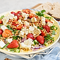 Sallad med couscous, getost och jordgubbar