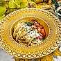Salsiccia med vitlök och gräddig parmesanspaghetti