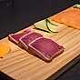 Sashimi på lax och tonfisk