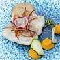 Scabbard fish med sötpotatispuré, krämig fisksås och friterad schalottenlök