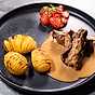 Senapsrullader med hasselbackspotatis