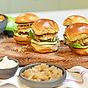 Sliders med tryffelmajonnäs och karamelliserad lök