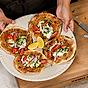 Smashed gyros med tzatziki ny