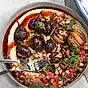 Snabbfriterad aubergine med vispad tahini