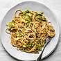 Spaghetti med grön miso