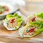 Spicy tuna i salladsblad