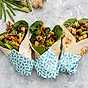Teriyakiwraps med pak choi och tofu eller biff