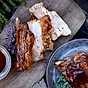 Tjocka julribs med glaze