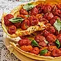 tomatpaj med parmesankräm