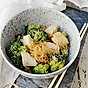 Torsk med fitnessnudlar och broccoli