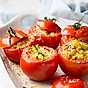 Ugnsbakade tomater med halloumi hotpot