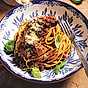 Vegansk spagetti med köttfärssås