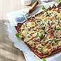 Viktväktarna Blomkålspizza med skinka och svamp