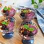 Vispad blåbärspannacotta med honungsnötter