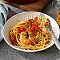 Zeta Pasta linguine med räkor och chili