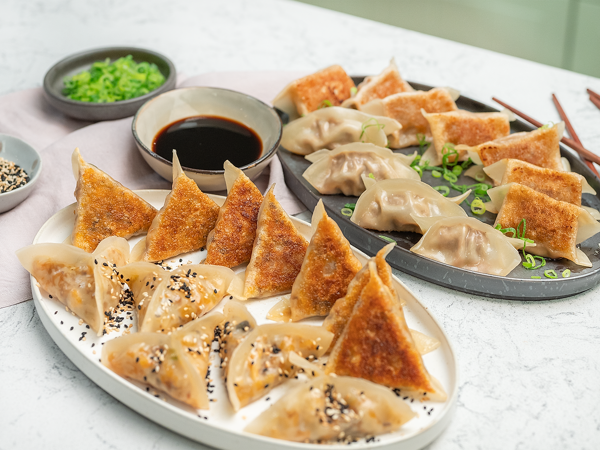 2 x dumplings med bulgogi och grönsaker