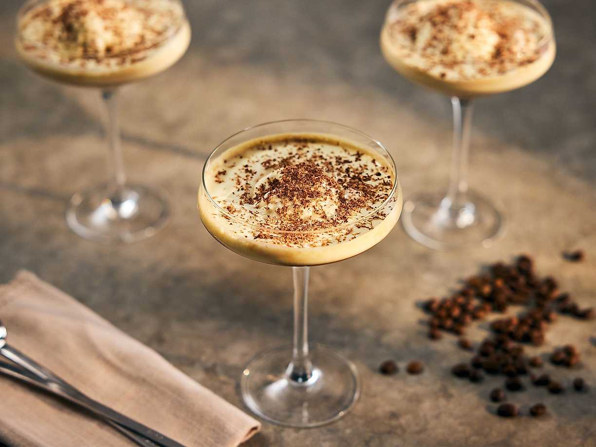 Affogato med hasselnötslikör