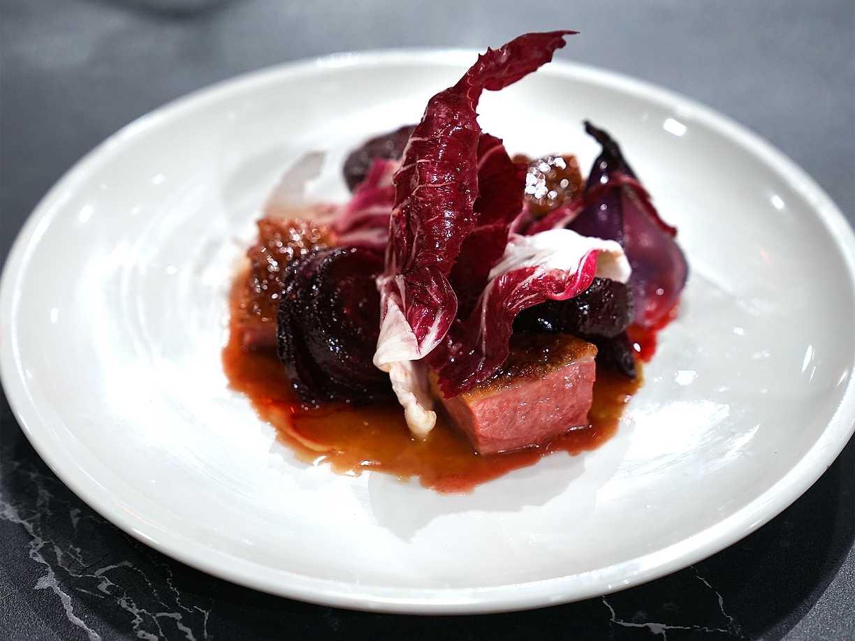 Anka och rödbeta med apelsinsås