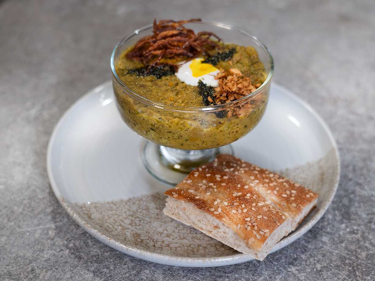 Aubergineröra med fermenterad vassle