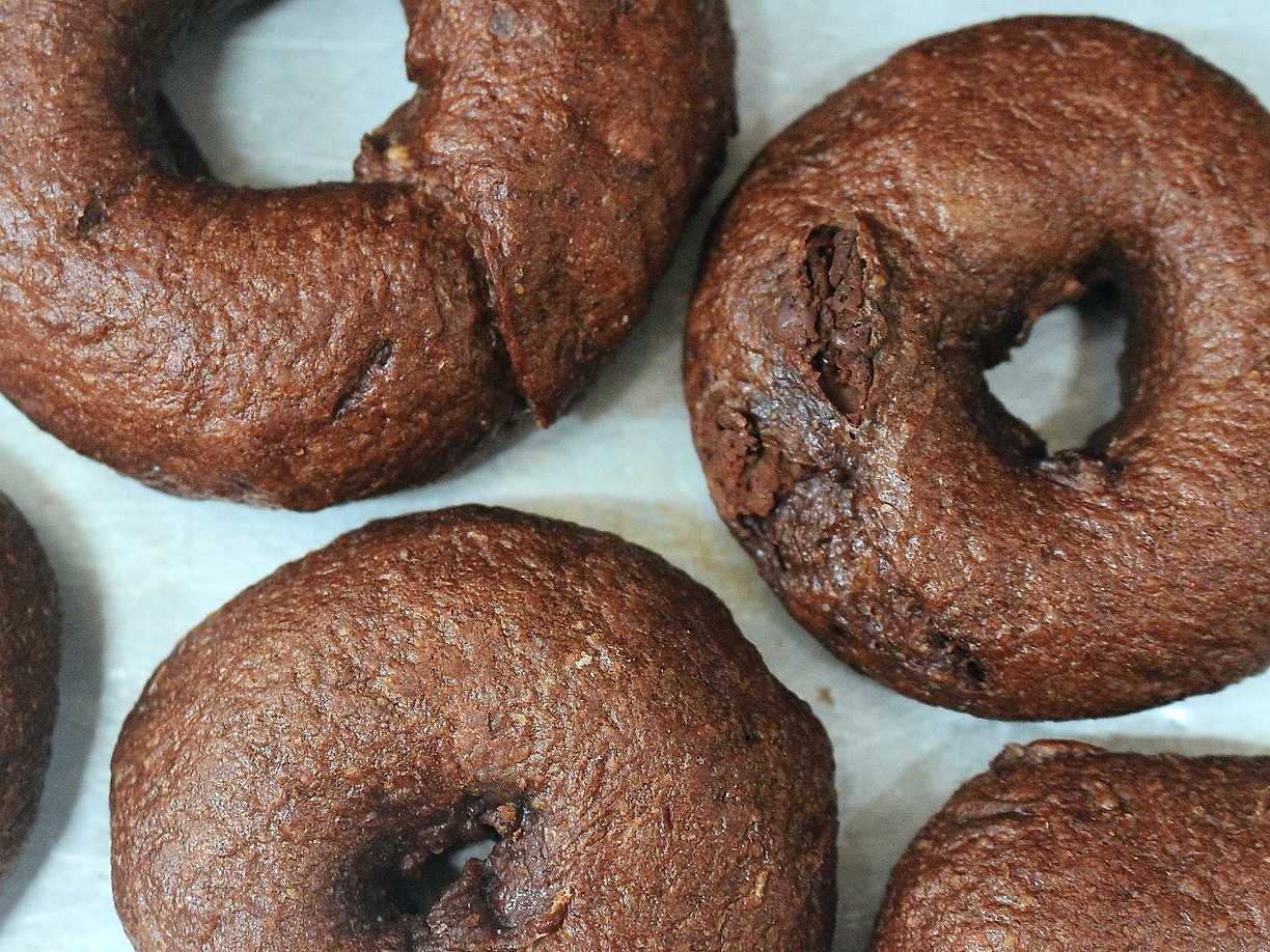 Bagels med choklad