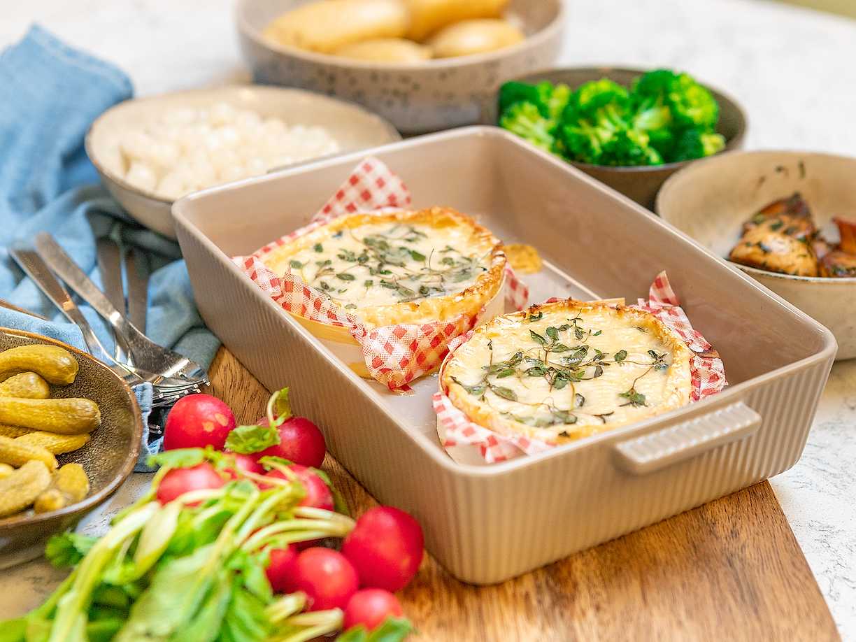 Bakad camembert à la ostfondue