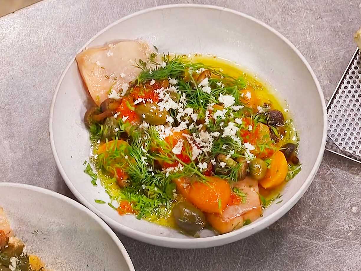 Bakad röding med brynt smör