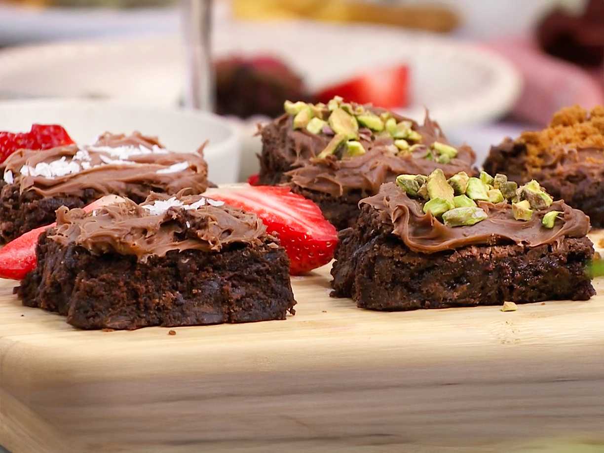 Brownies med chokladganache