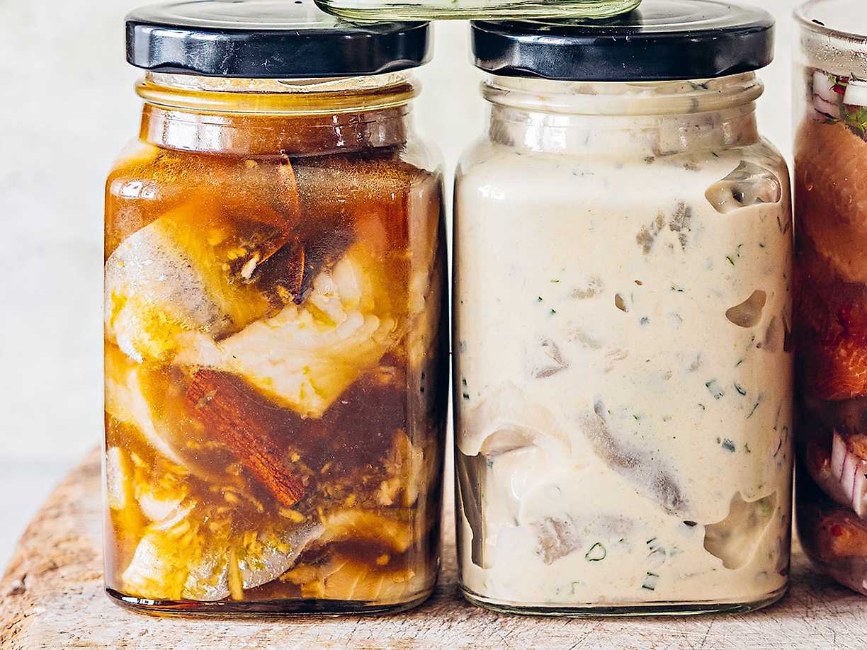 Brynt smör-sill med asiatisk twist