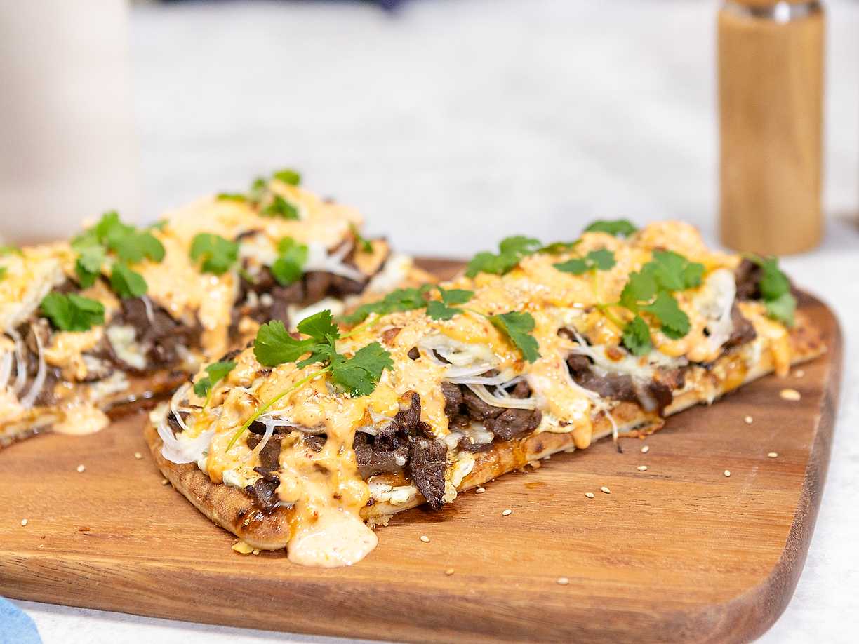 Bulgogi cheese steak med kimchimajo