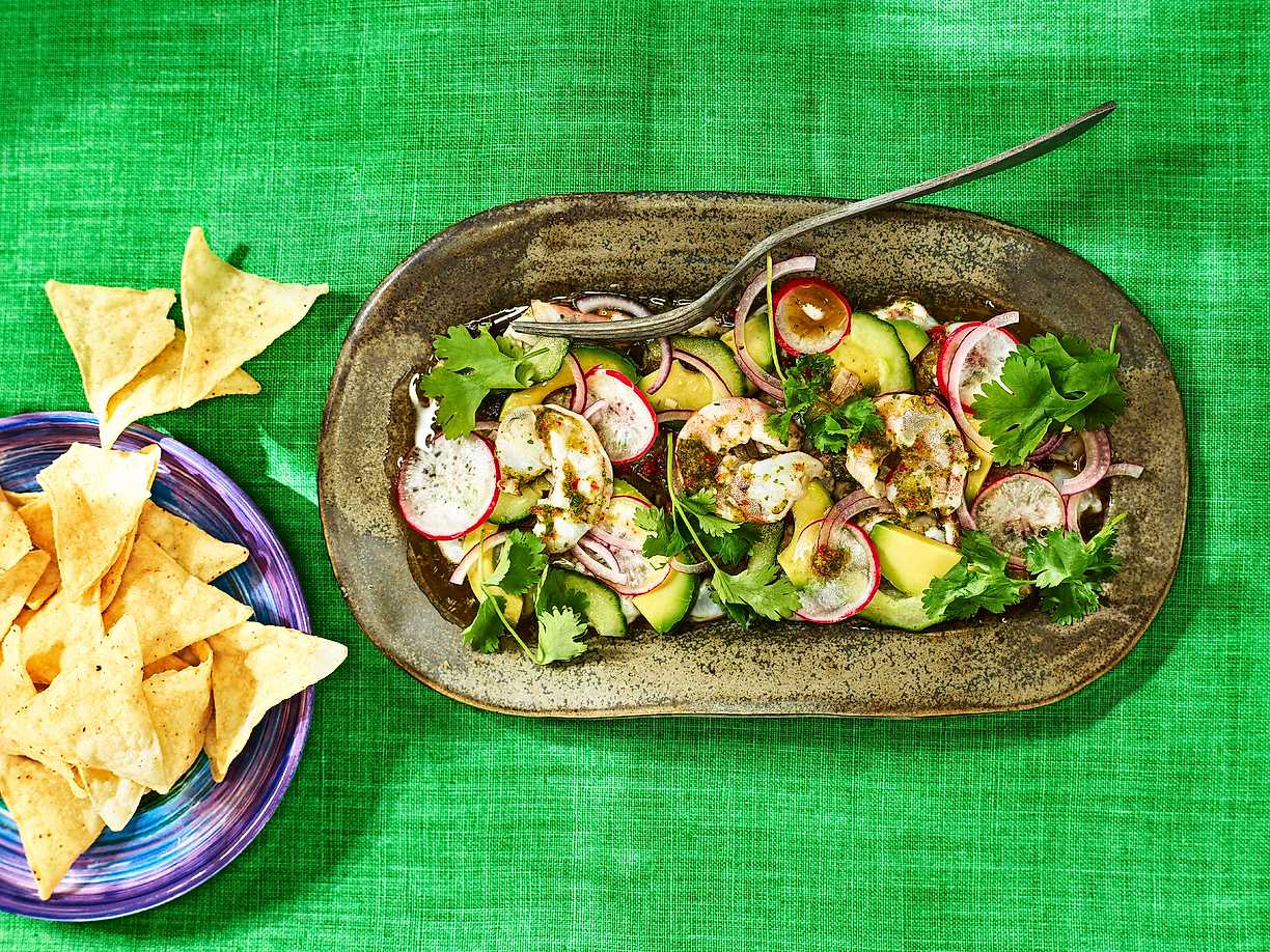 Camarones en aguachile