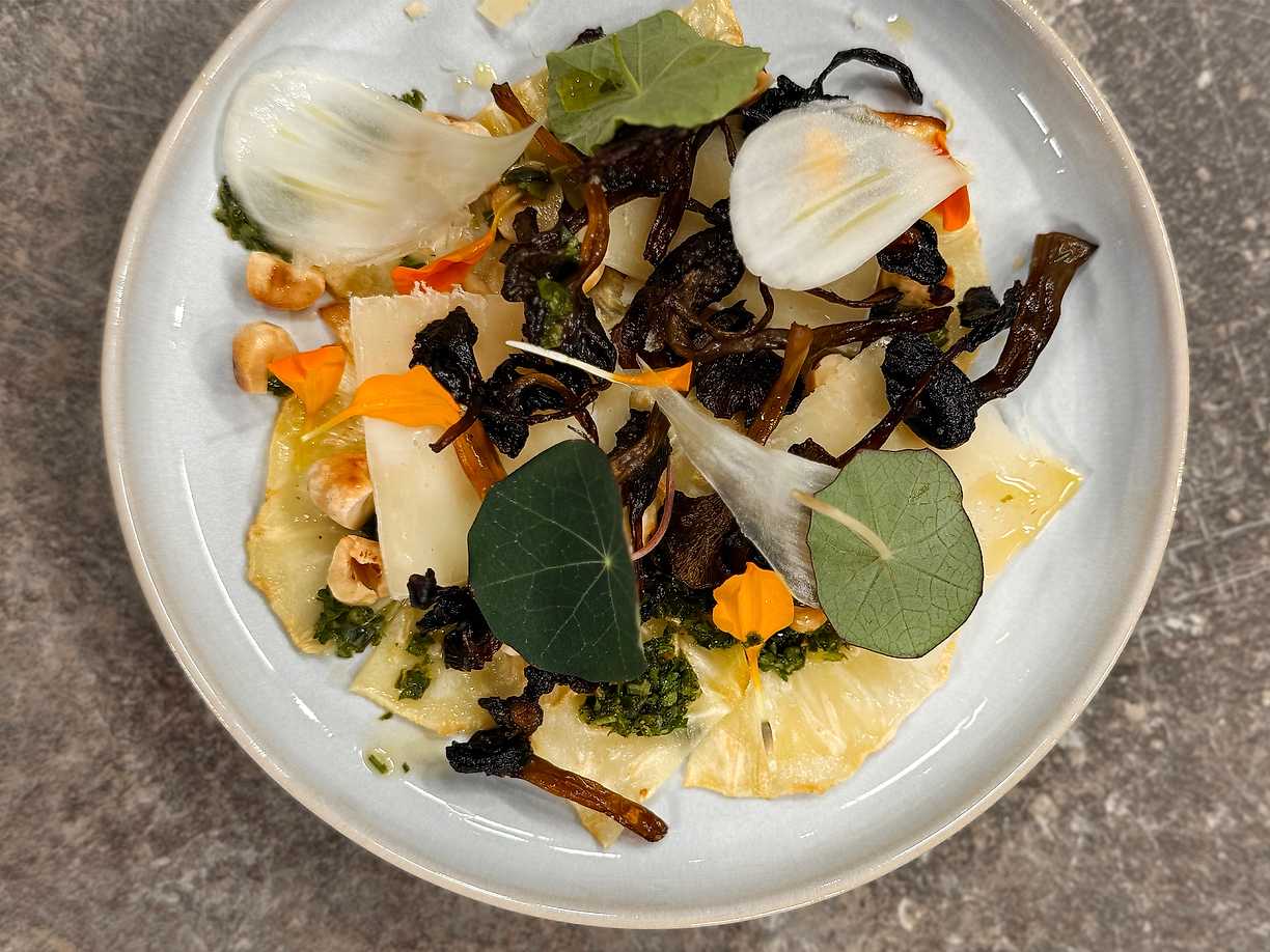 Carpaccio på rostad rotselleri