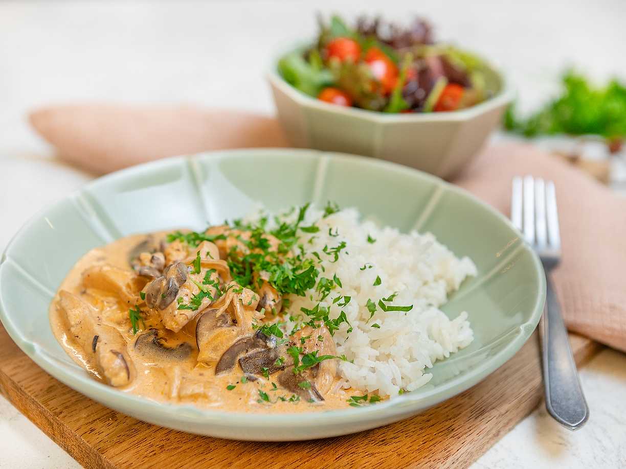 Catarinas kyckling stroganoff