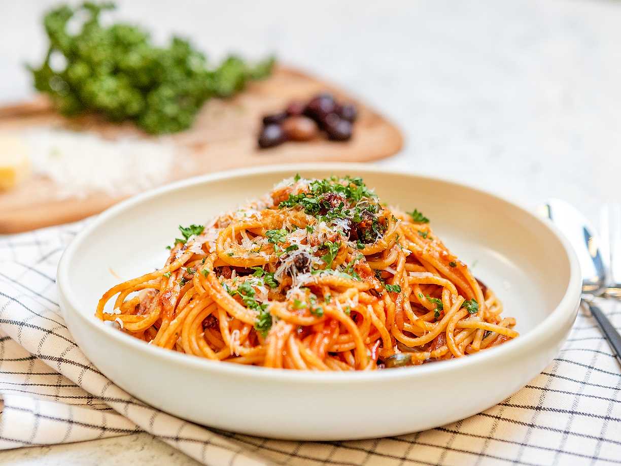 Catarinas spaghetti alla puttanesca