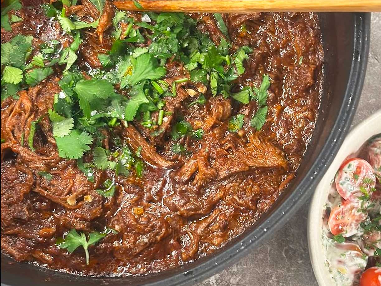 Chili med rökt paprika och kaffe