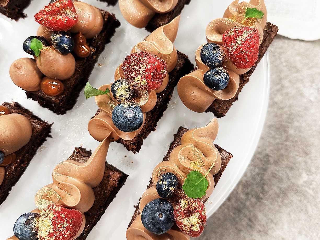 Brownie med nougatganache – Tårtverket