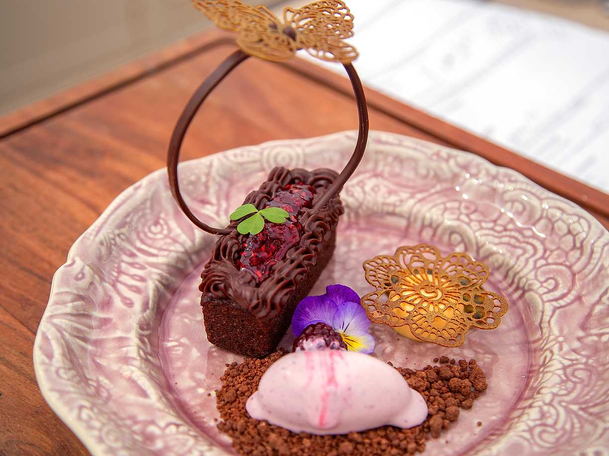 Chokladdessert - sommarlyx