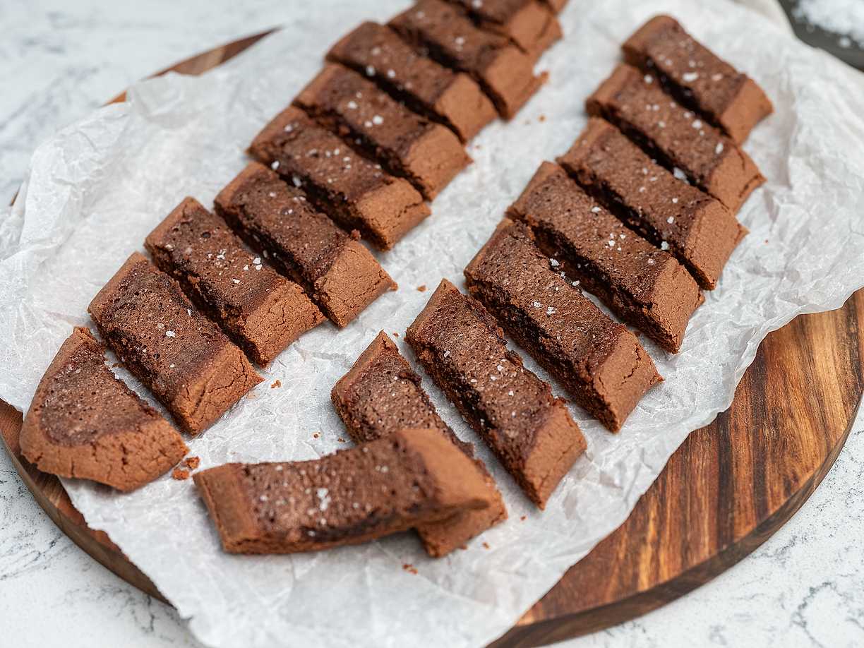 Chokladsnittar med kladdkakefyllning