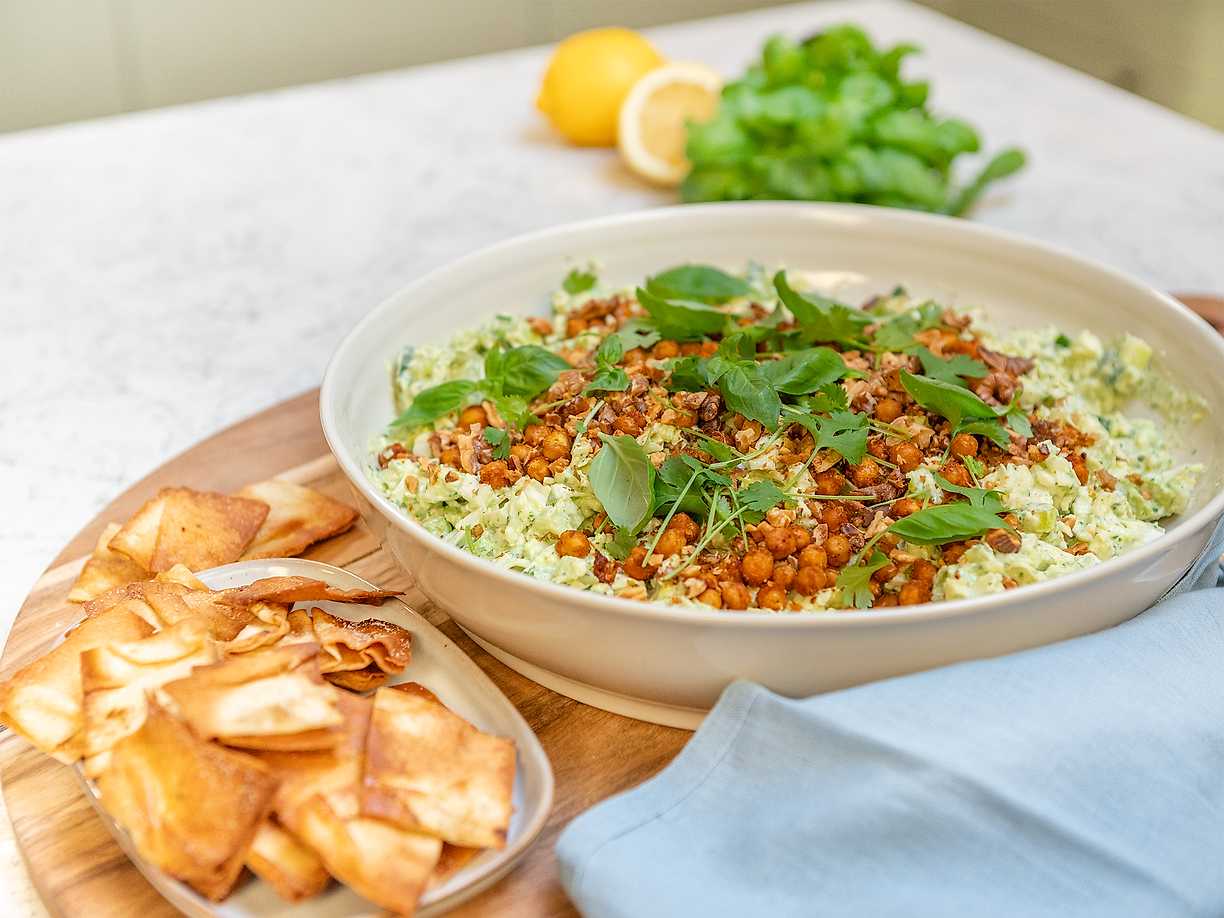 Chopped sallad med krämig dressing