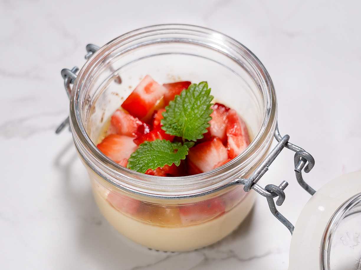 Crème brûlée med lime