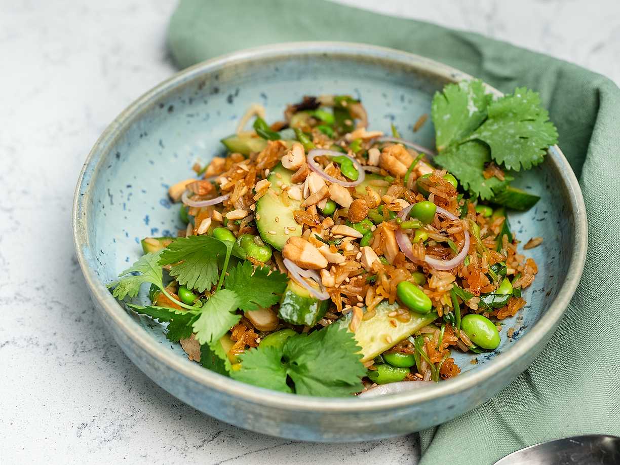 Crispy rice salad