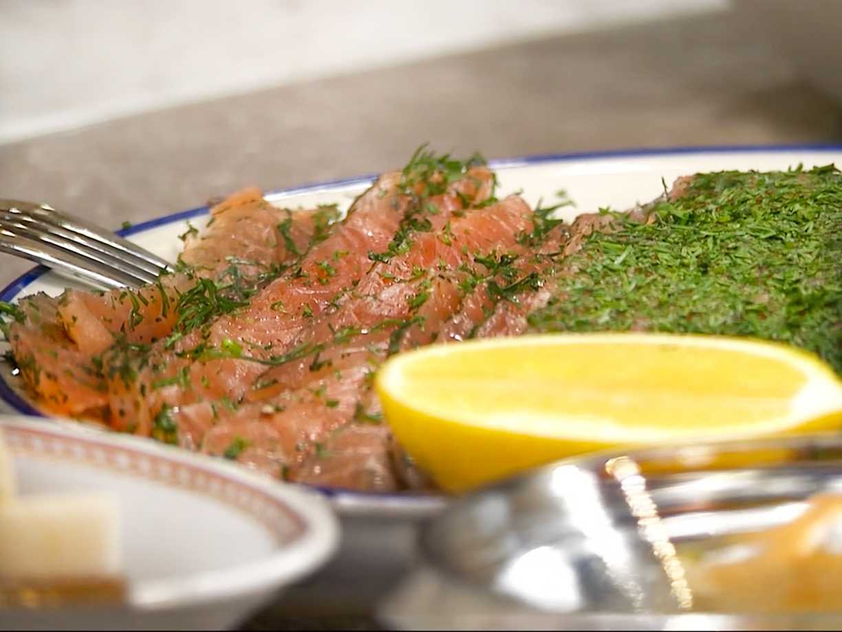 Dillgravad lax