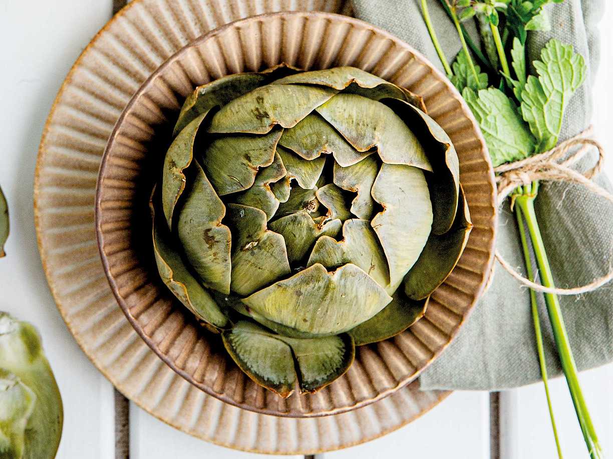 Dillkokta kronärtskockor med citron