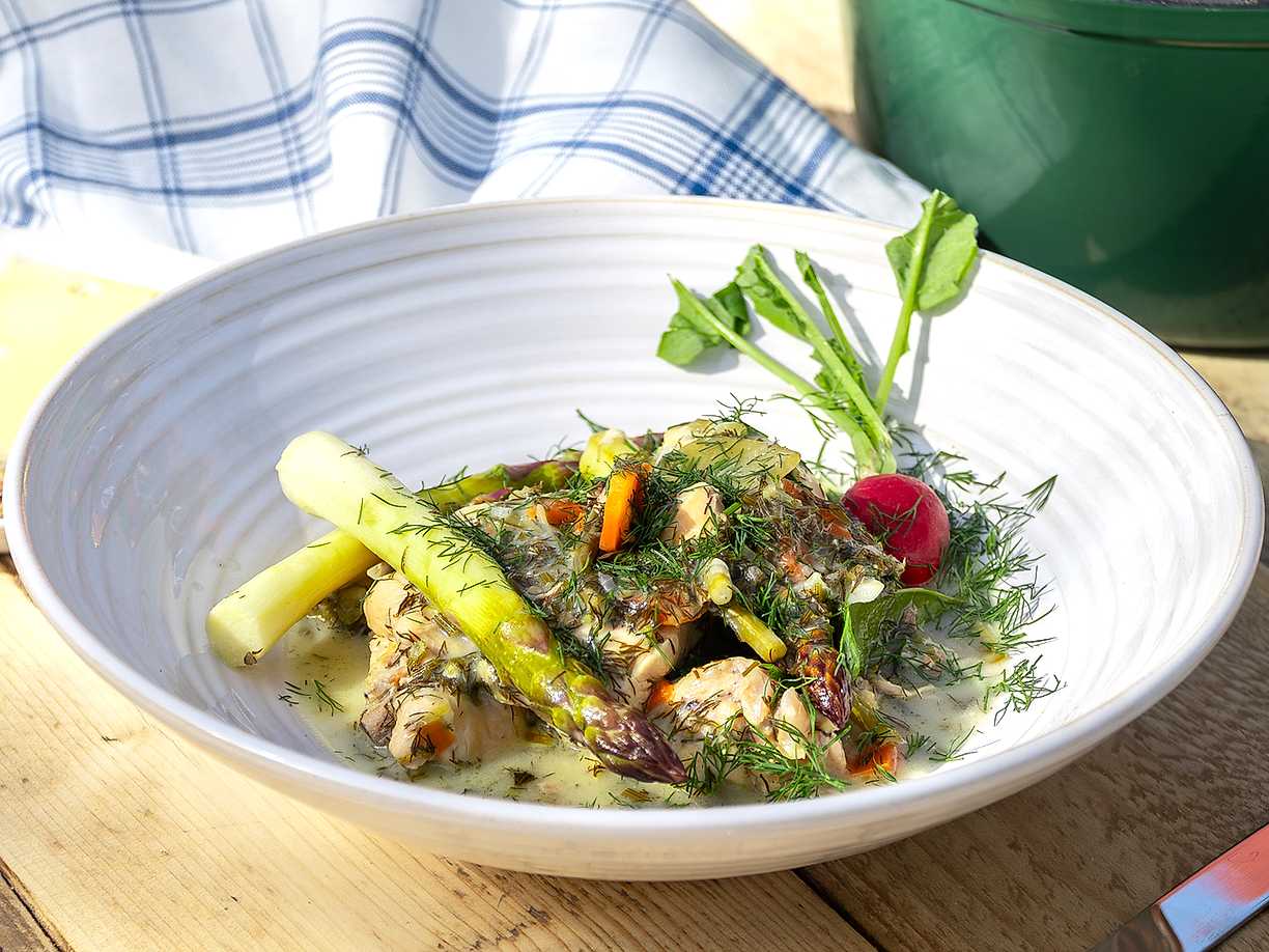 Dillkyckling med primörer