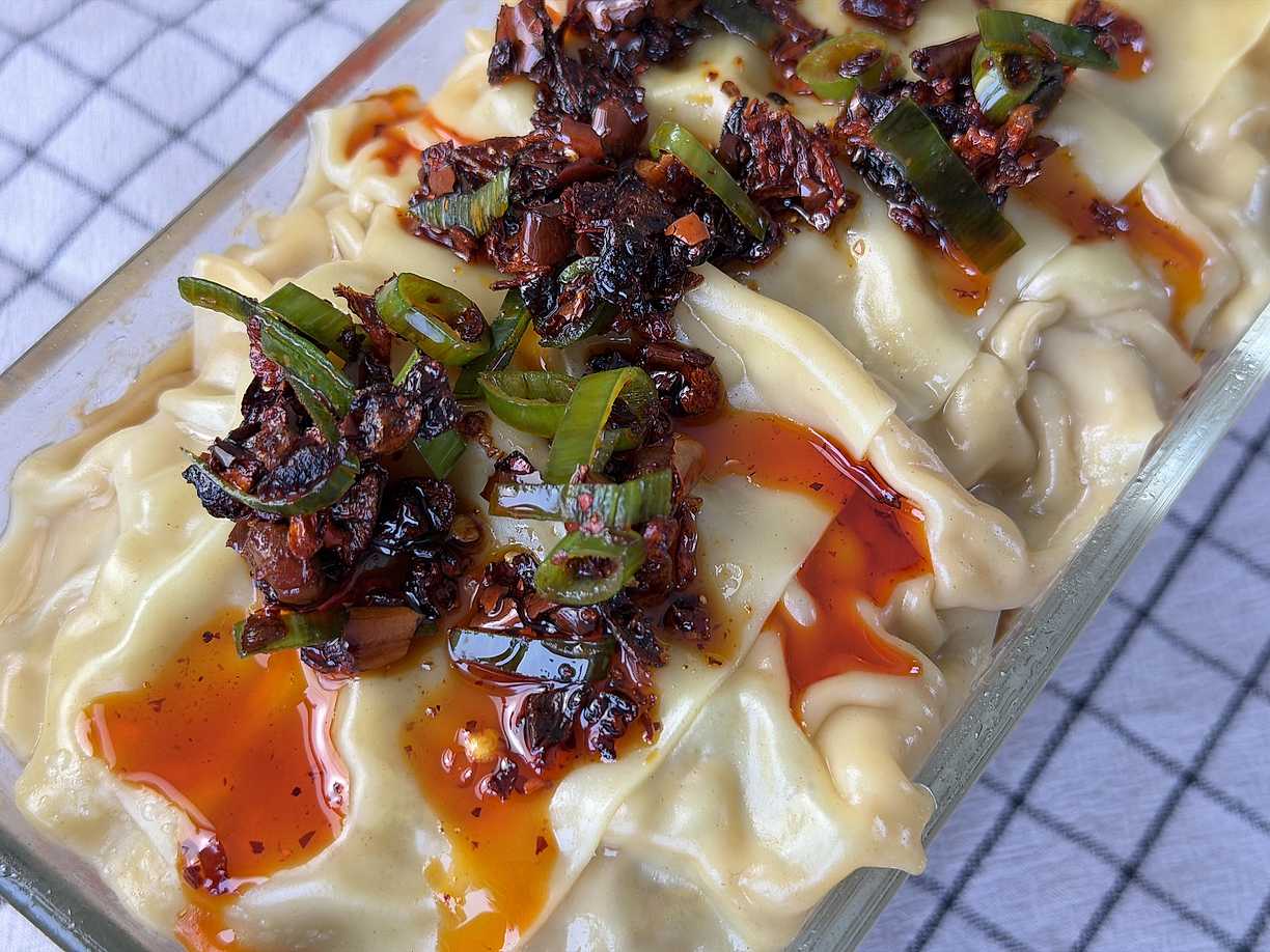 Dumpling lasagne med fläskfärs