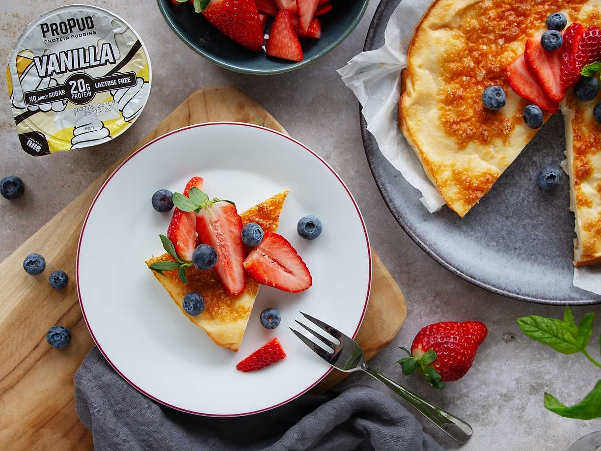 Enkel proteinrik cheesecake