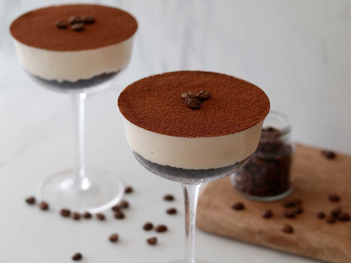 Espresso martini cheesecake i glas